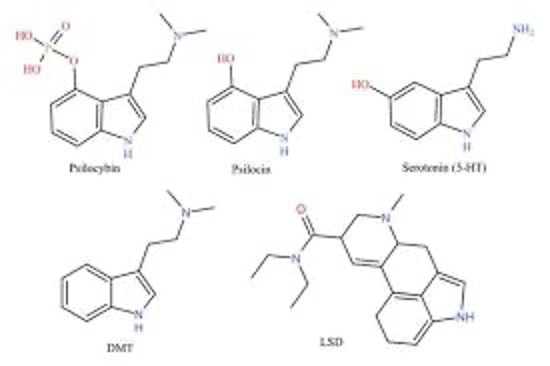 Correlation plot of psychedelic effects and serotonin receptor binding